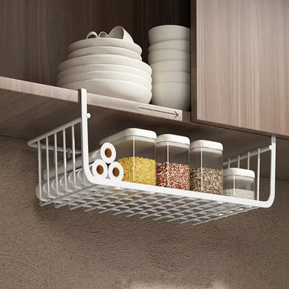 Hanging Net Basket for Under-Cabinet Storage