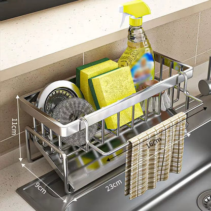 Self-Draining Sink Organizer Rack