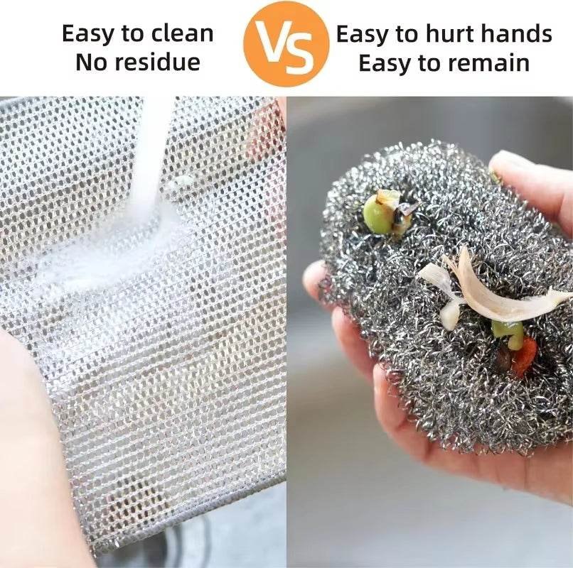 Heavy-Duty Steel Wire Cleaning Cloths